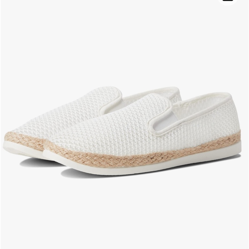 New Esprit Emilia White and Jute Espadrille Womens size 11